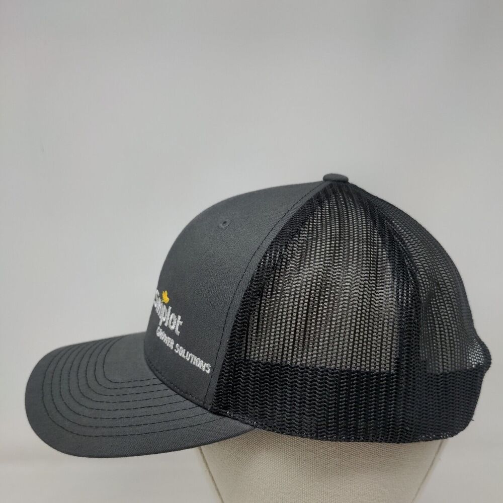 Simplot Grower Solutions Snapback Trucker Hat Gra… - image 3